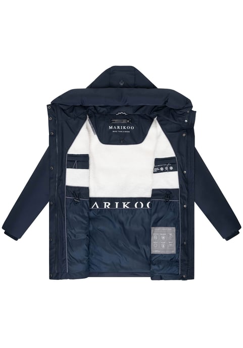 Chaqueta de invierno Marikoo Delilah para mujer con forro polar y cintura ajustable - Image 4