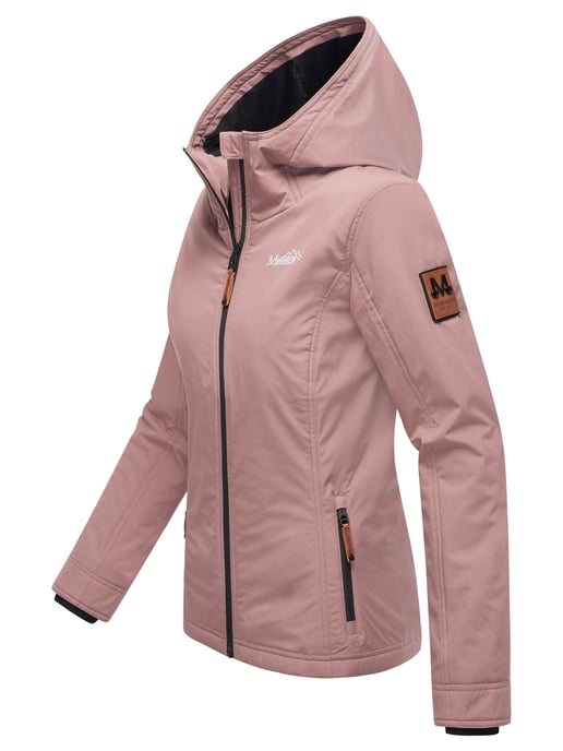 Marikoo Chaqueta ligera entretiempo mujer resistente al agua y al viento con capucha mauve - Image 3