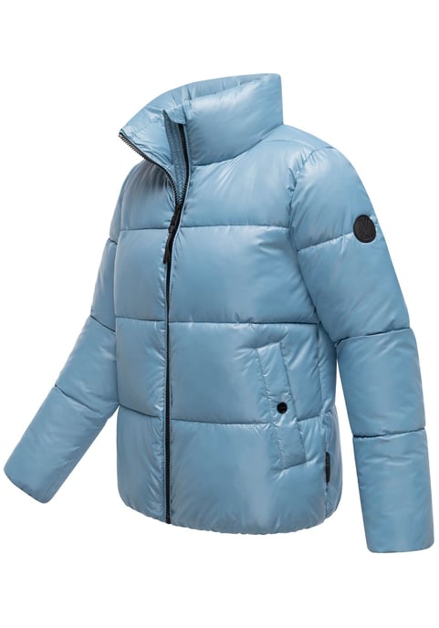 Chaqueta de invierno Marikoo Hazalee para mujer estilo puffer con acabado brillante - Image 2