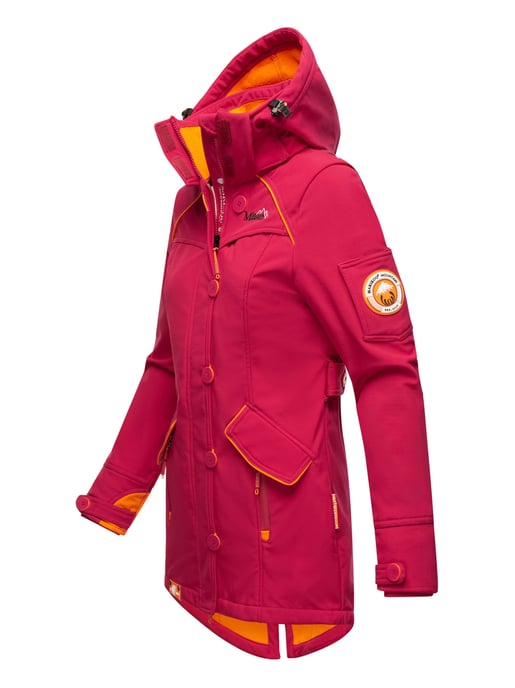 Marikoo chaqueta softshell mujer – Soulinaa, impermeable con capucha desmontable - Image 3
