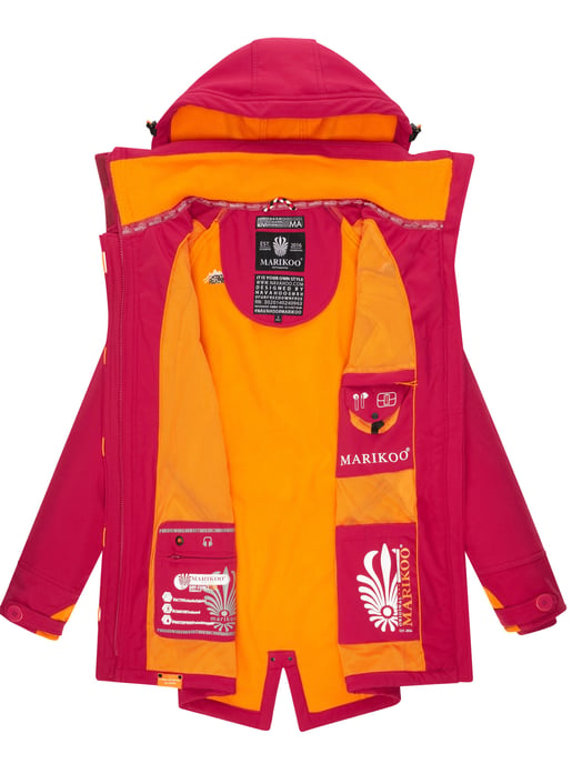 Marikoo chaqueta softshell mujer – Soulinaa, impermeable con capucha desmontable - Image 6