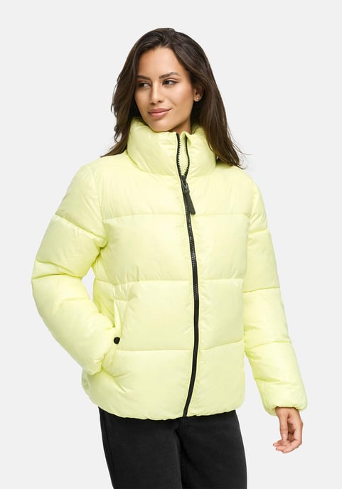 Chaqueta de invierno Marikoo Hazalee para mujer estilo puffer con acabado brillante - Image 5