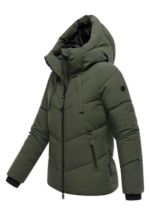 Chaqueta acolchada de invierno Marikoo Kwamee para mujer con capucha y cremallera bidireccional - Image 2