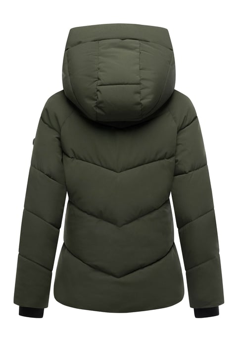 Chaqueta acolchada de invierno Marikoo Kwamee para mujer con capucha y cremallera bidireccional - Image 3