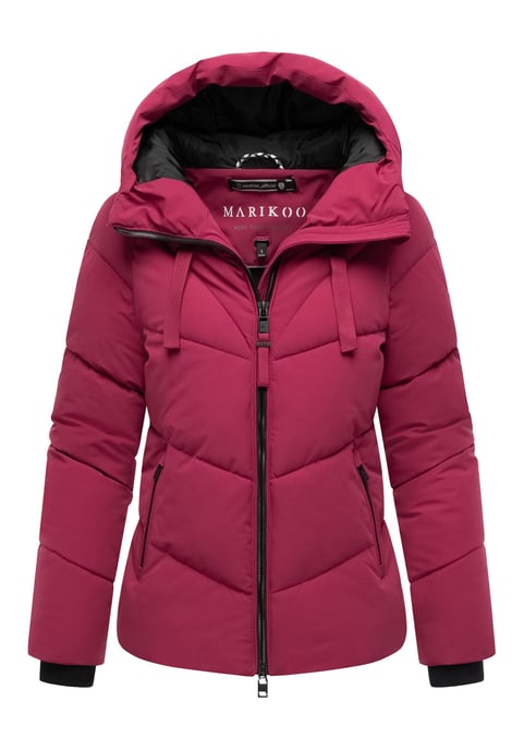 Chaqueta acolchada de invierno Marikoo Kwamee para mujer con capucha y cremallera bidireccional - Image 1