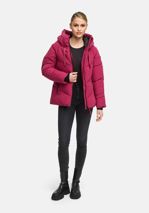 Chaqueta acolchada de invierno Marikoo Kwamee para mujer con capucha y cremallera bidireccional - Image 5