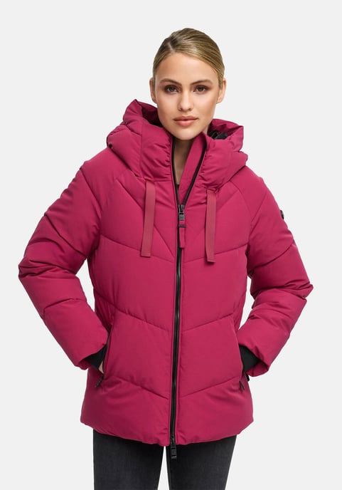 Chaqueta acolchada de invierno Marikoo Kwamee para mujer con capucha y cremallera bidireccional - Image 6