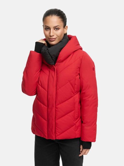 Chaqueta acolchada de invierno Marikoo Nadiraa para mujer con diseño 2 en 1 y capucha - Image 5