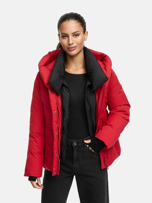 Chaqueta acolchada de invierno Marikoo Nadiraa para mujer con diseño 2 en 1 y capucha - Image 6