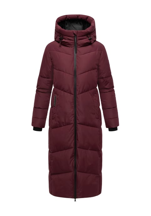 Abrigo acolchado de invierno Marikoo Firella para mujer con capucha y cremallera bidireccional - Image 1