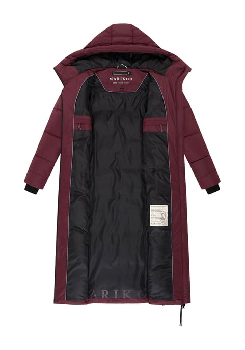 Abrigo acolchado de invierno Marikoo Firella para mujer con capucha y cremallera bidireccional - Image 4