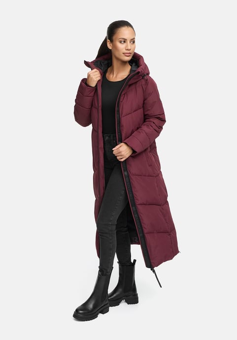 Abrigo acolchado de invierno Marikoo Firella para mujer con capucha y cremallera bidireccional - Image 5