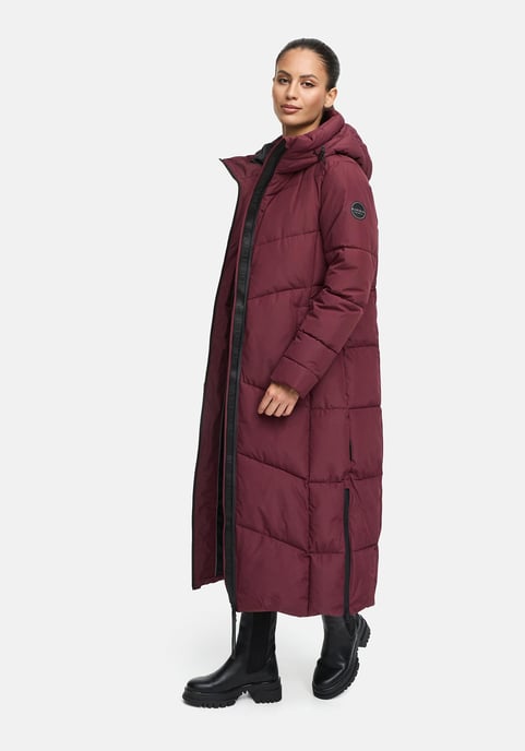 Abrigo acolchado de invierno Marikoo Firella para mujer con capucha y cremallera bidireccional - Image 6