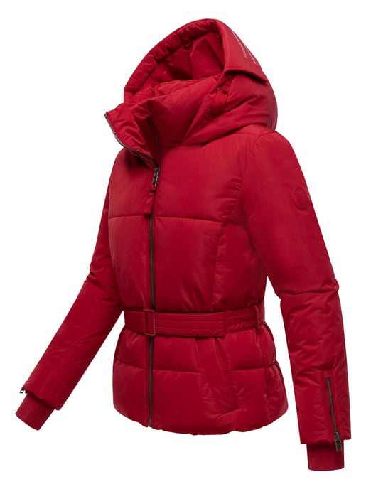Chaqueta acolchada Marikoo Aleyna para mujer con cinturón y cierres magnéticos - Image 2