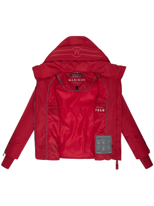 Chaqueta acolchada Marikoo Aleyna para mujer con cinturón y cierres magnéticos - Image 4