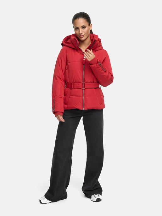 Chaqueta acolchada Marikoo Aleyna para mujer con cinturón y cierres magnéticos - Image 6