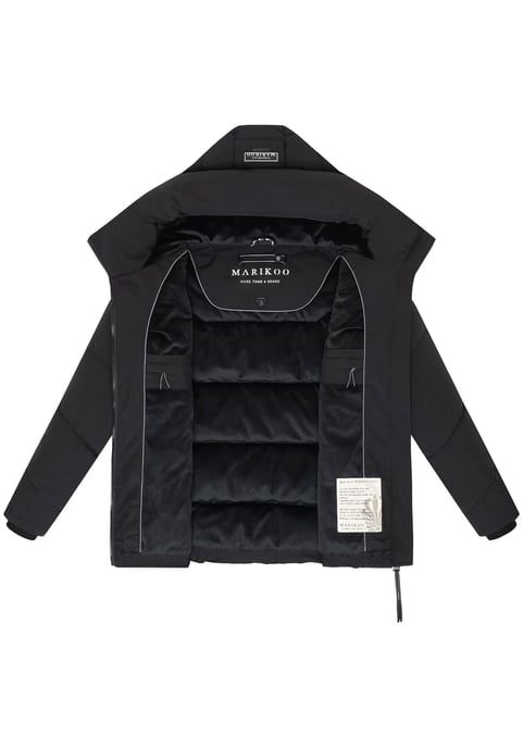Chaqueta acolchada de invierno Marikoo Kuscheltatze XVI para mujer con capucha - Image 4