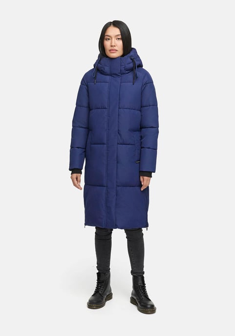 Abrigo acolchado de invierno Marikoo Michikoo para mujer con capucha y bolsillos magnéticos - Image 5