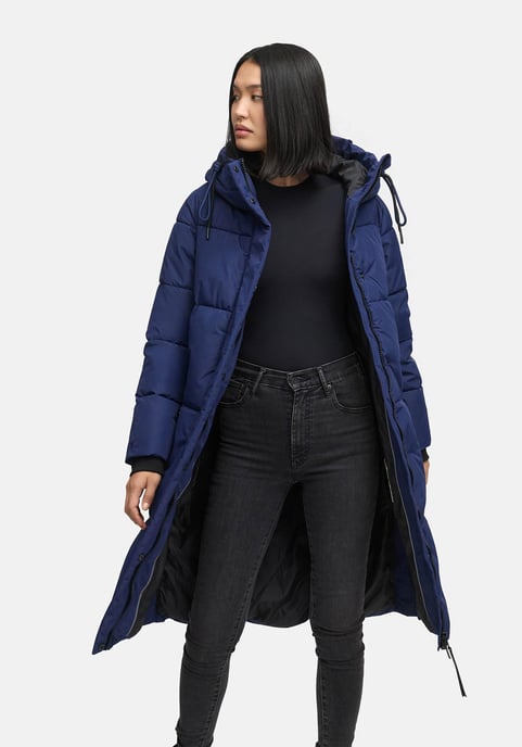 Abrigo acolchado de invierno Marikoo Michikoo para mujer con capucha y bolsillos magnéticos - Image 6