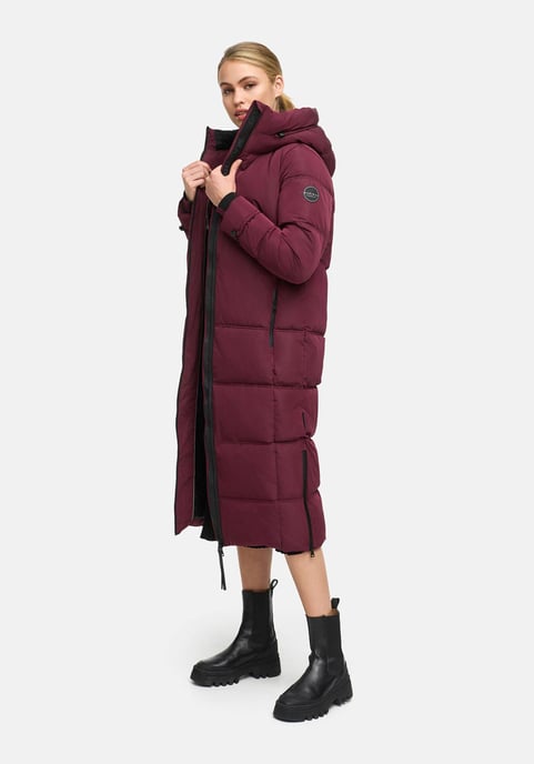 Abrigo acolchado de invierno Marikoo Honiaa XVI para mujer con capucha y bolsillos con cremallera - Image 6