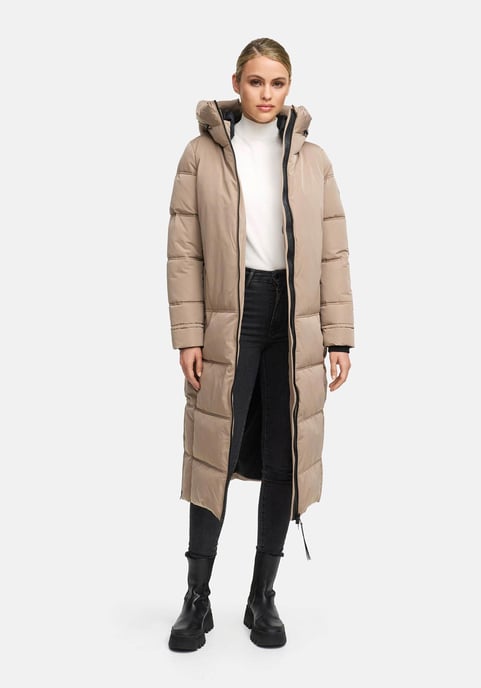 Abrigo acolchado de invierno Marikoo Honiaa XVI para mujer con capucha y bolsillos con cremallera - Image 6