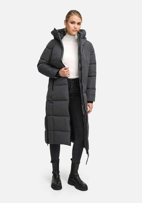 Abrigo acolchado de invierno Marikoo Honiaa XVI para mujer con capucha y bolsillos con cremallera - Image 6