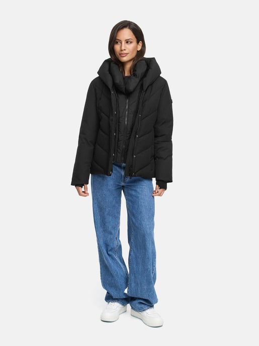 Chaqueta acolchada de invierno Marikoo Nadiraa para mujer con diseño 2 en 1 y capucha - Image 5