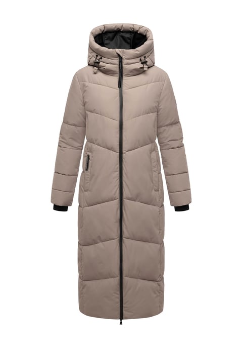 Abrigo acolchado de invierno Marikoo Firella para mujer con capucha y cremallera bidireccional - Image 1