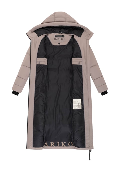 Abrigo acolchado de invierno Marikoo Firella para mujer con capucha y cremallera bidireccional - Image 4