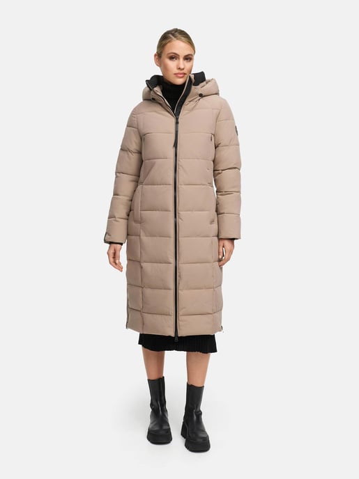 Abrigo acolchado de invierno Marikoo Lanitaa XVI para mujer con capucha desmontable - Image 5