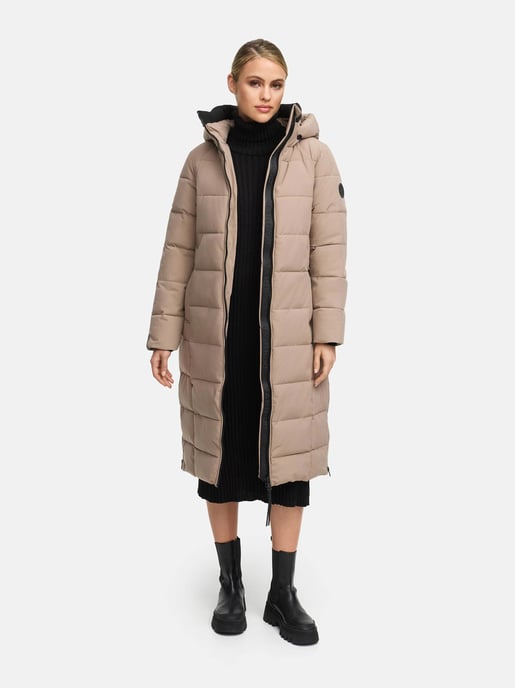 Abrigo acolchado de invierno Marikoo Lanitaa XVI para mujer con capucha desmontable - Image 6