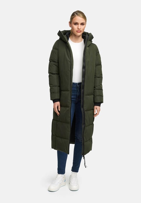 Abrigo acolchado de invierno Marikoo Honiaa XVI para mujer con capucha y bolsillos con cremallera - Image 6