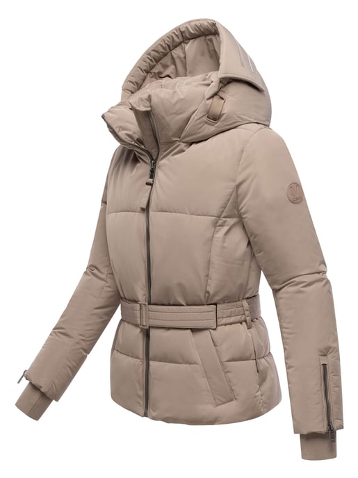 Chaqueta acolchada Marikoo Aleyna para mujer con cinturón y cierres magnéticos - Image 2