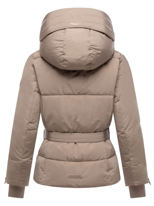 Chaqueta acolchada Marikoo Aleyna para mujer con cinturón y cierres magnéticos - Image 3