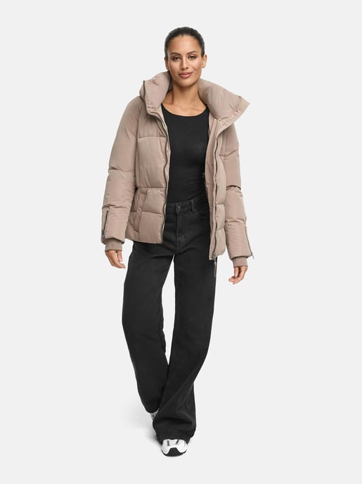 Chaqueta acolchada Marikoo Aleyna para mujer con cinturón y cierres magnéticos - Image 5