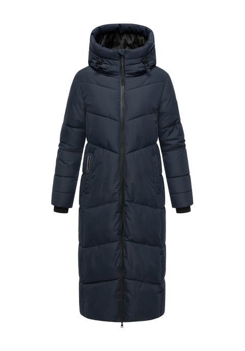 Abrigo acolchado de invierno Marikoo Firella para mujer con capucha y cremallera bidireccional - Image 1