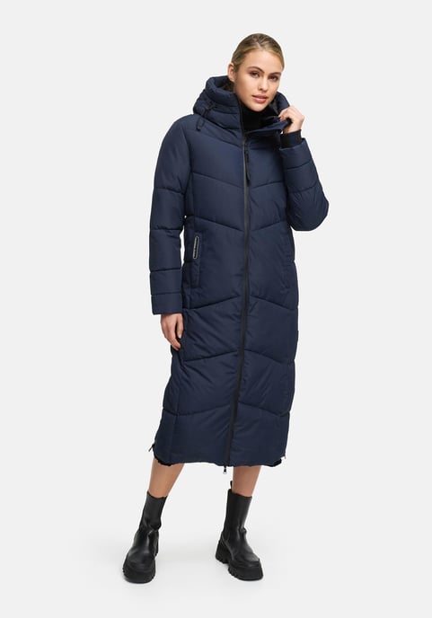 Abrigo acolchado de invierno Marikoo Firella para mujer con capucha y cremallera bidireccional - Image 4