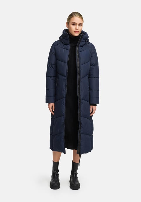 Abrigo acolchado de invierno Marikoo Firella para mujer con capucha y cremallera bidireccional - Image 5