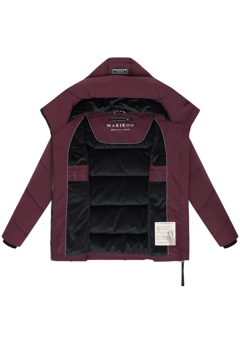 Chaqueta acolchada de invierno Marikoo Kuscheltatze XVI para mujer con capucha - Image 4