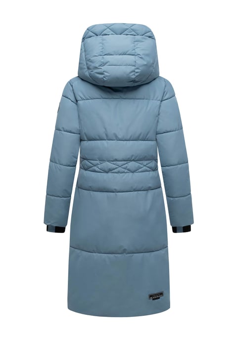 Abrigo acolchado de invierno Marikoo Michikoo para mujer con capucha y bolsillos magnéticos - Image 3