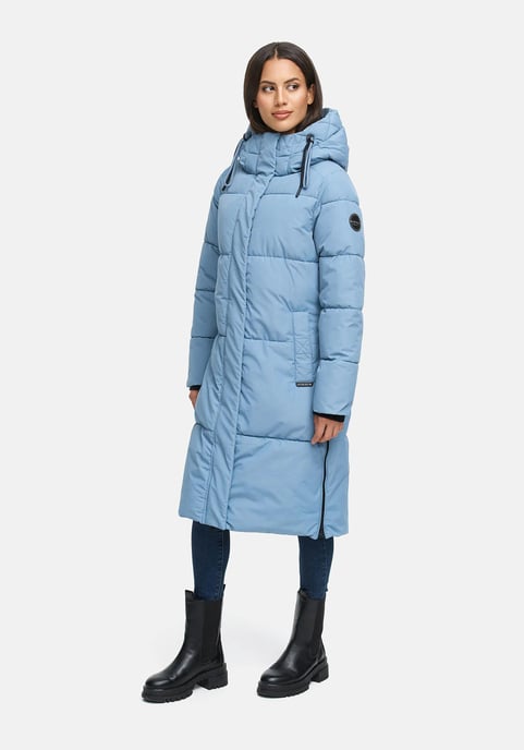 Abrigo acolchado de invierno Marikoo Michikoo para mujer con capucha y bolsillos magnéticos - Image 5