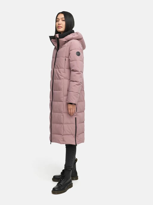 Abrigo acolchado de invierno Marikoo Lanitaa XVI para mujer con capucha desmontable - Image 5