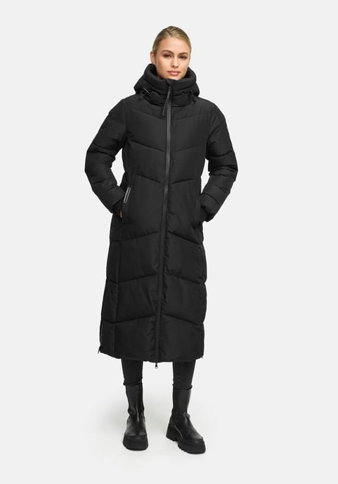 Abrigo acolchado de invierno Marikoo Firella para mujer con capucha y cremallera bidireccional - Image 5