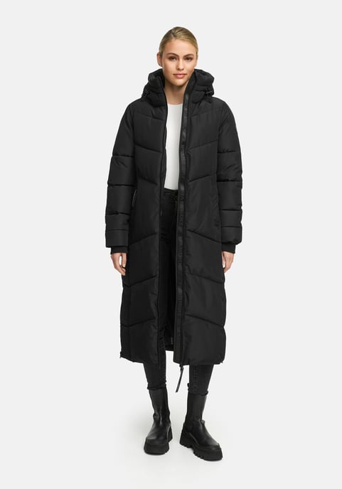 Abrigo acolchado de invierno Marikoo Firella para mujer con capucha y cremallera bidireccional - Image 6