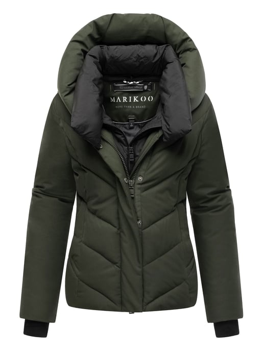 Chaqueta acolchada de invierno Marikoo Nadiraa para mujer con diseño 2 en 1 y capucha - Image 1