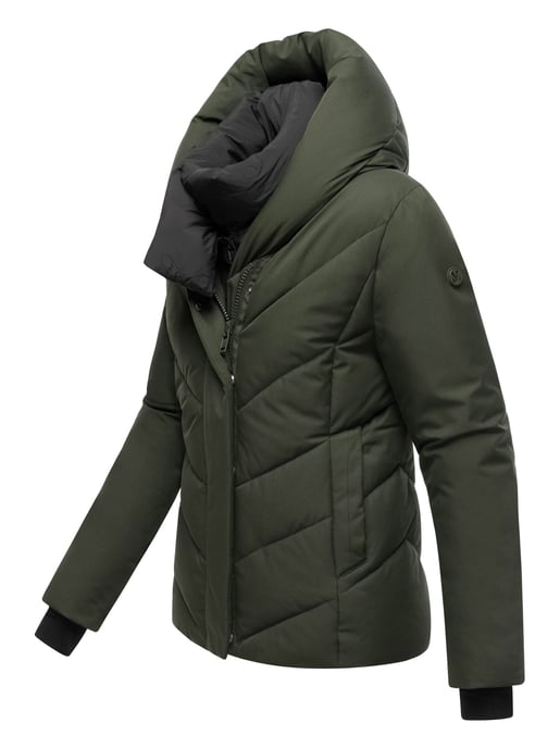 Chaqueta acolchada de invierno Marikoo Nadiraa para mujer con diseño 2 en 1 y capucha - Image 3