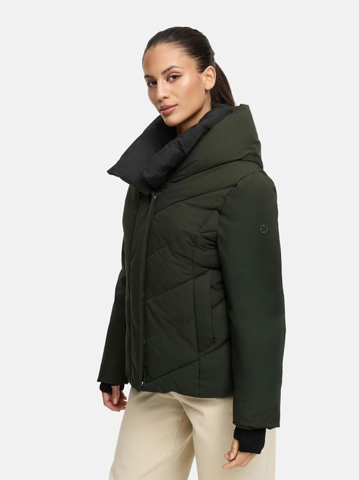 Chaqueta acolchada de invierno Marikoo Nadiraa para mujer con diseño 2 en 1 y capucha - Image 5