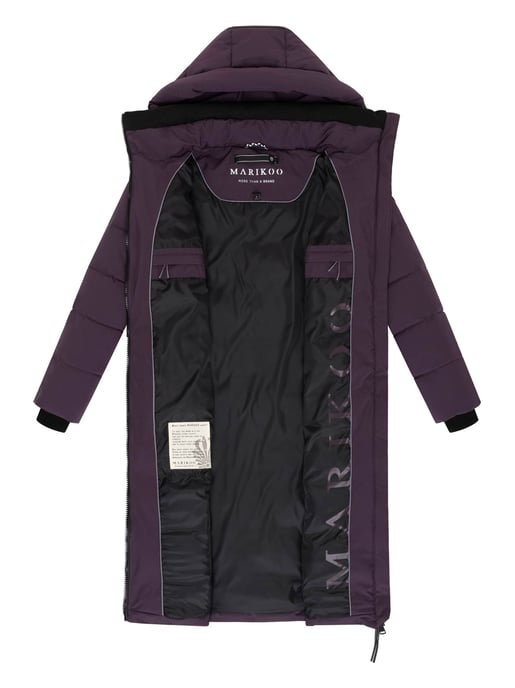 Abrigo acolchado de invierno Marikoo Lanitaa XVI para mujer con capucha desmontable - Image 4
