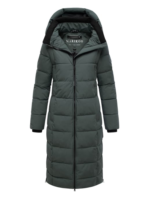 Abrigo acolchado de invierno Marikoo Lanitaa XVI para mujer con capucha desmontable - Image 1