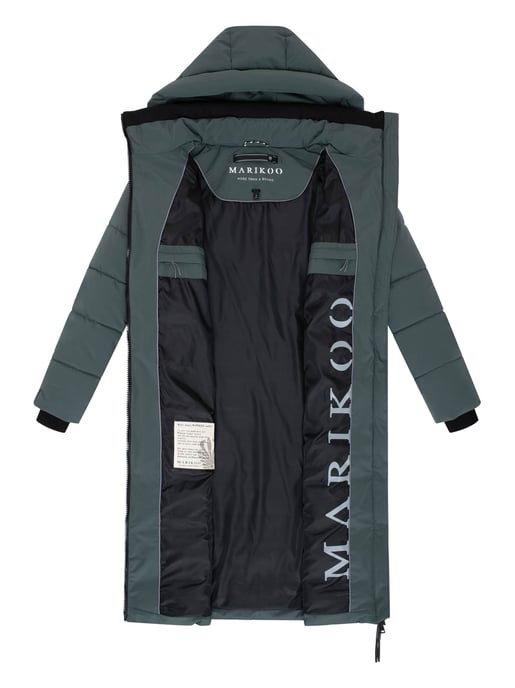 Abrigo acolchado de invierno Marikoo Lanitaa XVI para mujer con capucha desmontable - Image 4